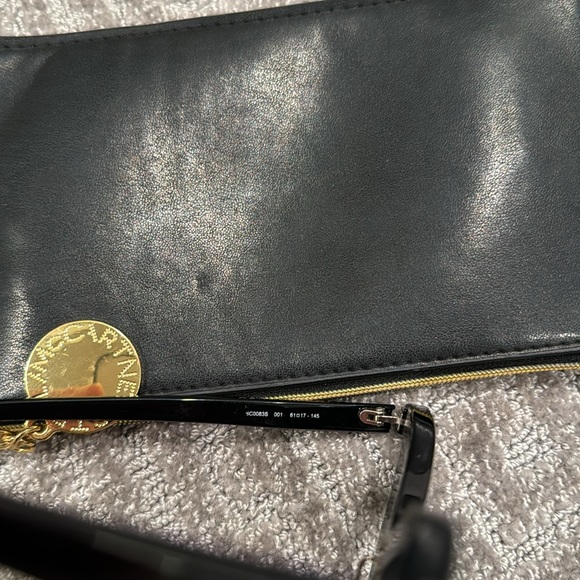 Stella McCartney SC0083S Mirrored Sunglasses Black/Silver - Picture 6 of 6